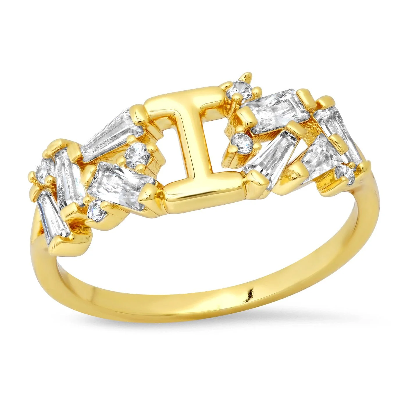 Baguette Initial Ring - Image 13