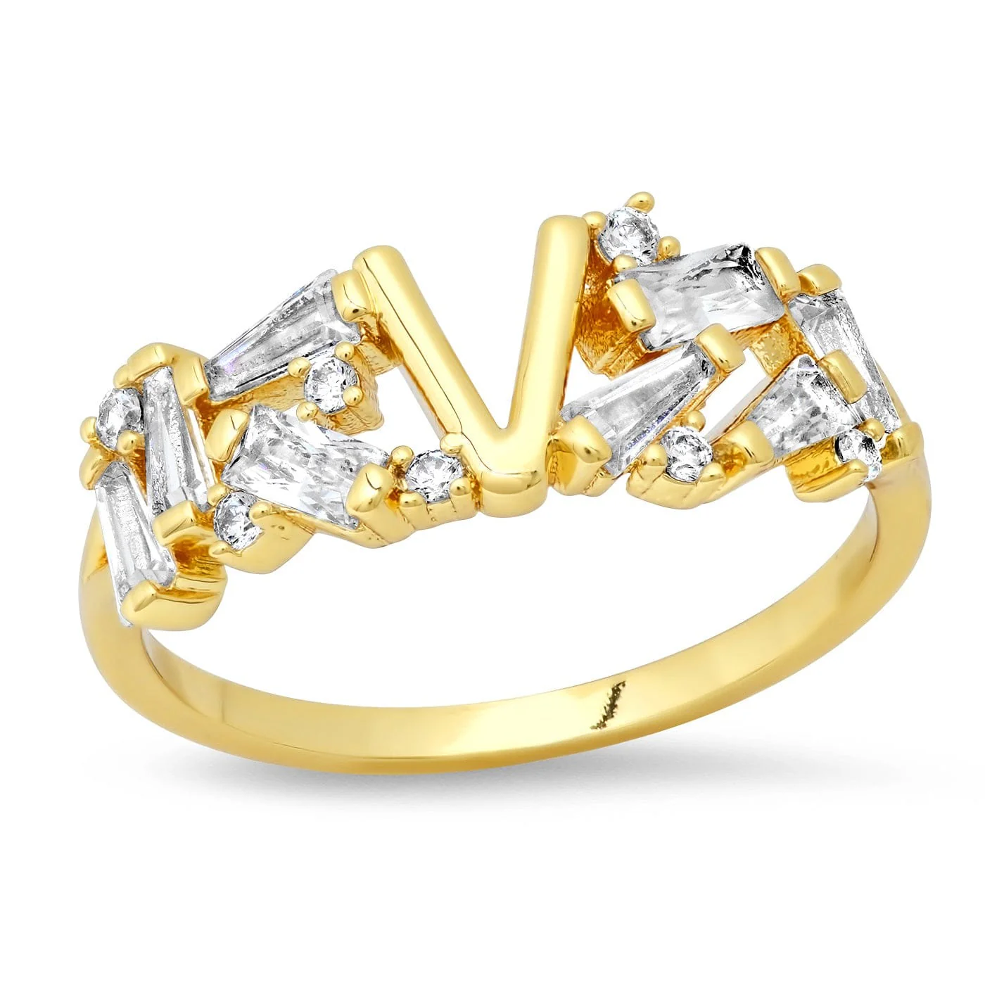 Baguette Initial Ring - Image 21