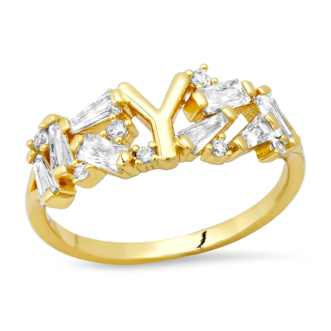 Baguette Initial Ring - Image 24