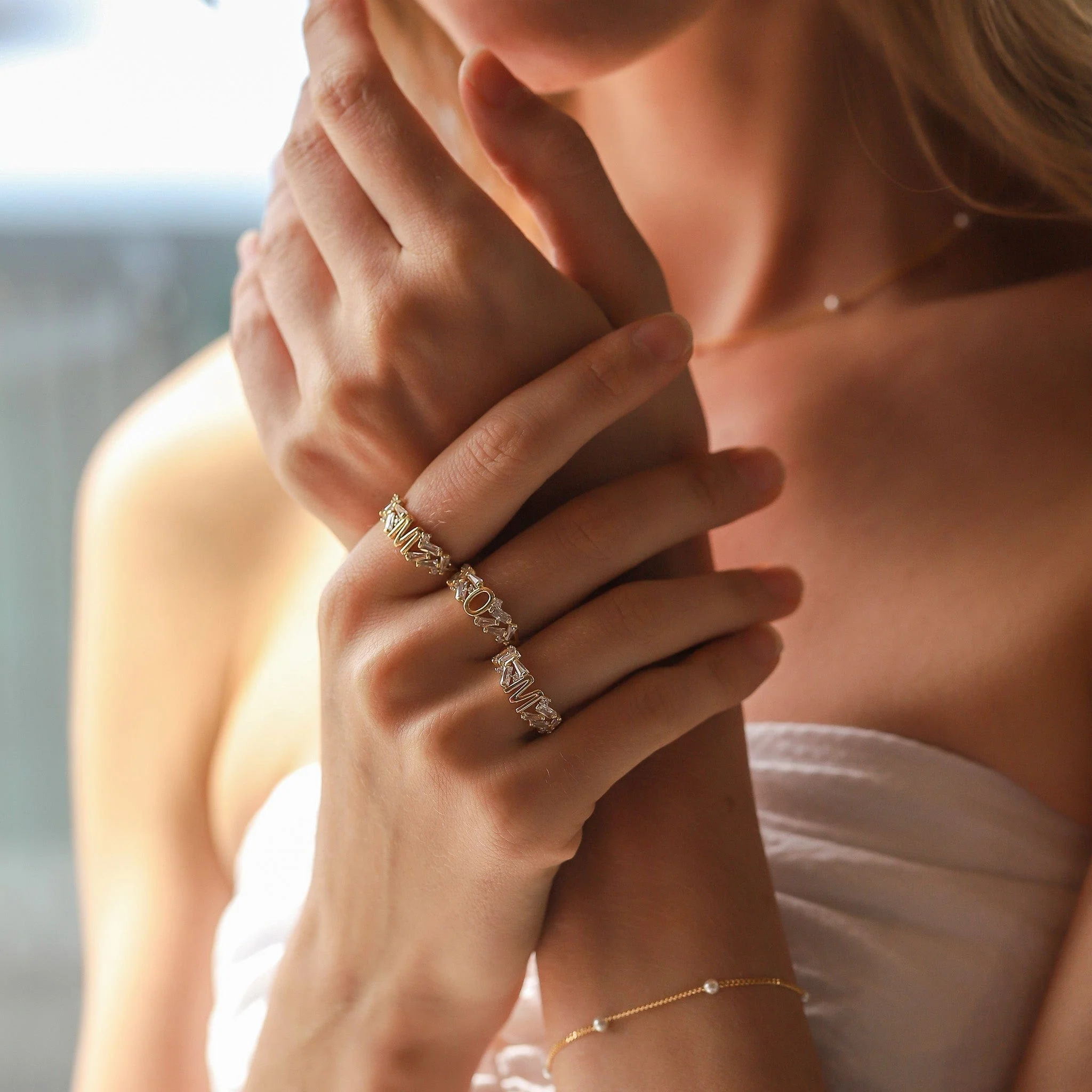 Baguette Initial Ring - Image 5
