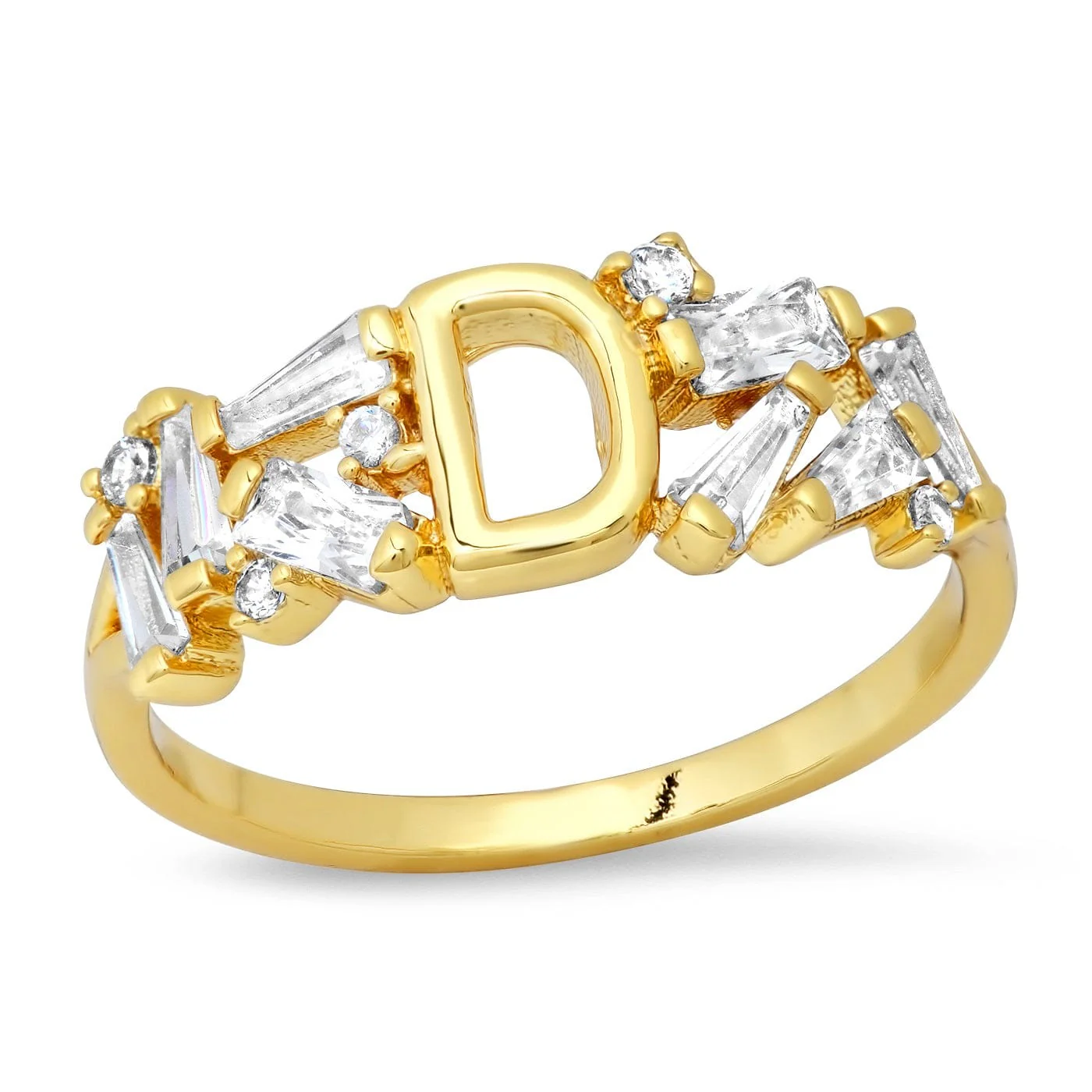 Baguette Initial Ring - Image 8