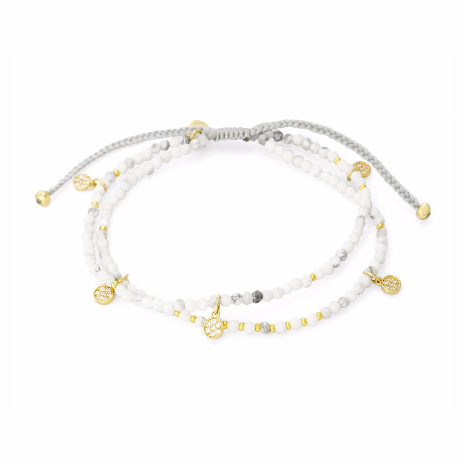Double Disc Beaded Bracelet - Image 3