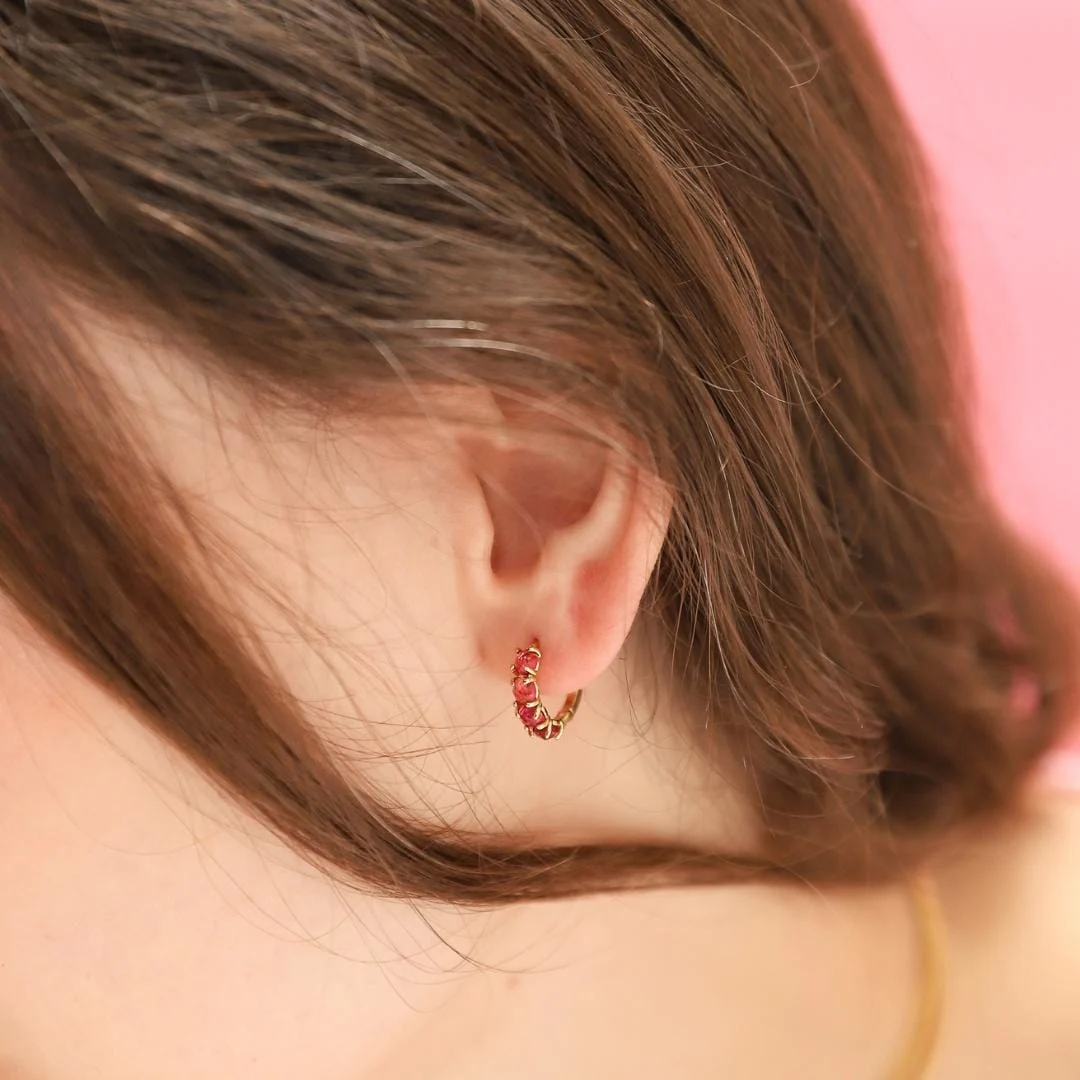 Birthstone Huggies - Image 2