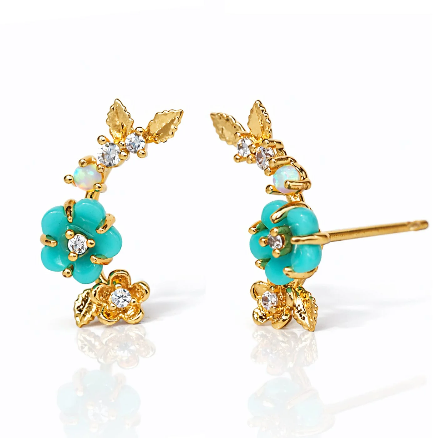 Blossom Trail Crawler Earrings - Image 3