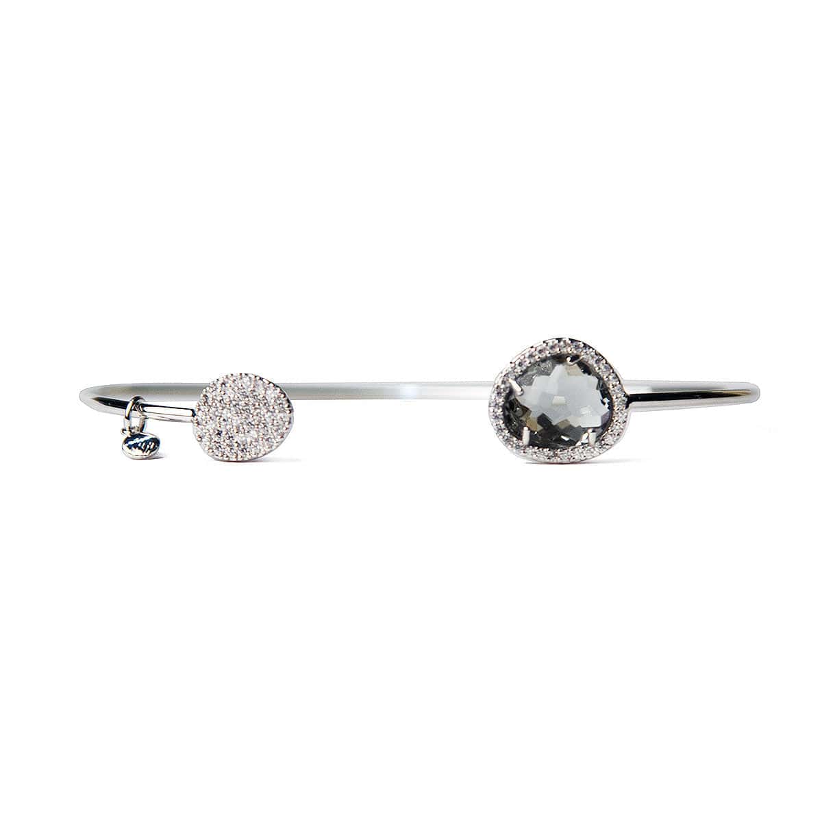 Glass With Pave Cuff Bracelet - Image 12