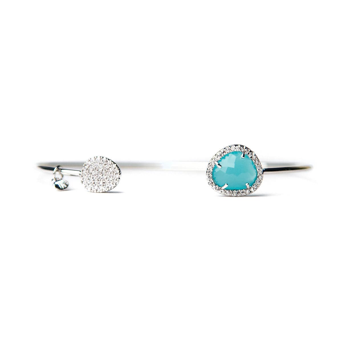 Glass With Pave Cuff Bracelet - Image 16