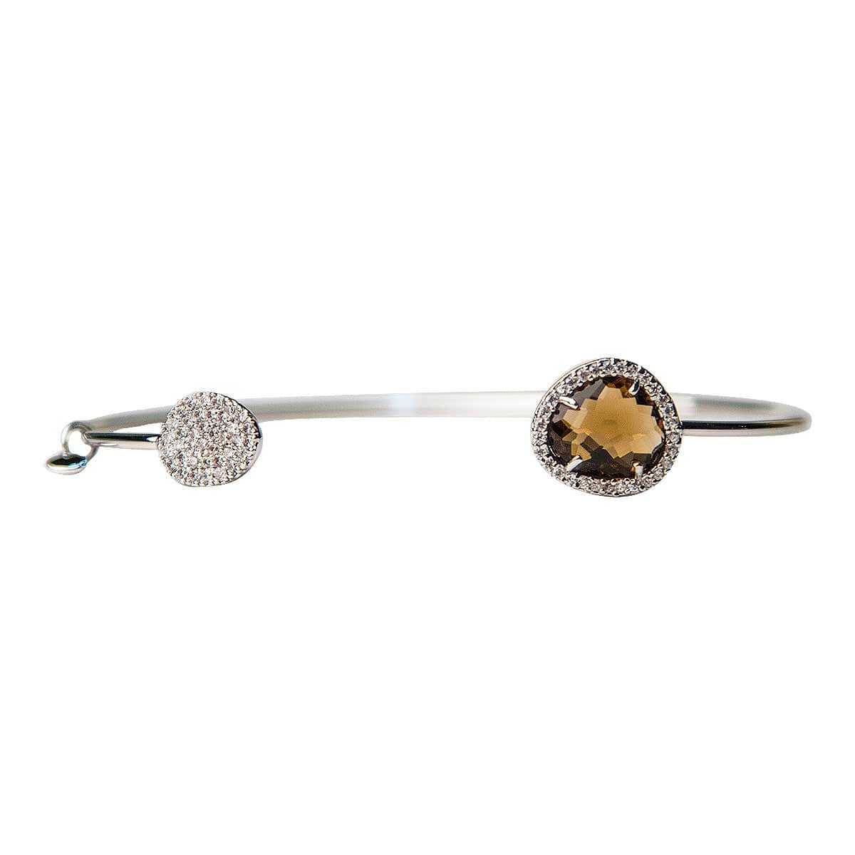 Glass With Pave Cuff Bracelet - Image 18