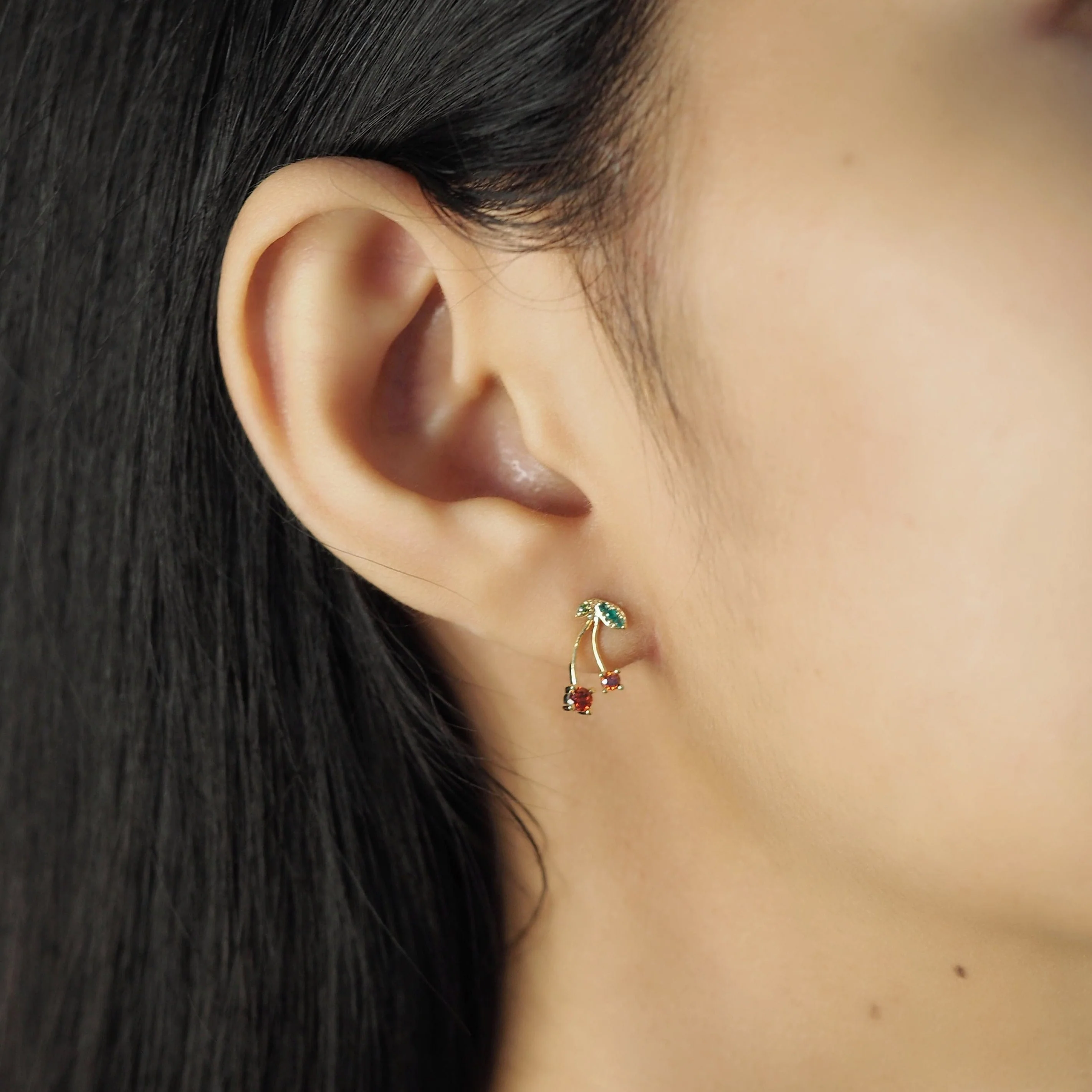 Cherry Twist Studs - Image 2