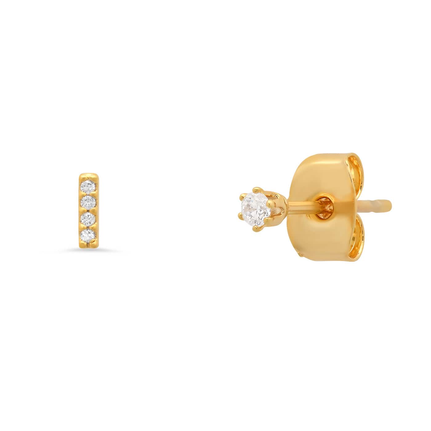 Pavé Initial Mismatched Earrings - Image 10