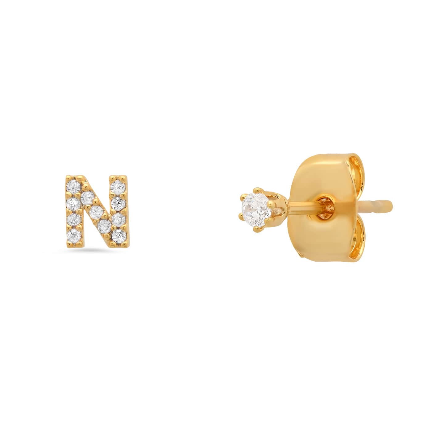 Pavé Initial Mismatched Earrings - Image 15