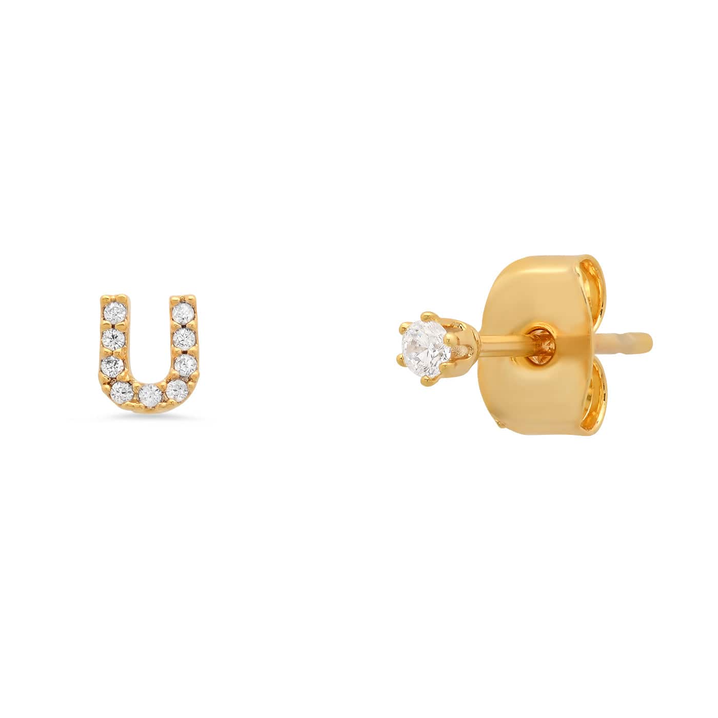 Pavé Initial Mismatched Earrings - Image 22