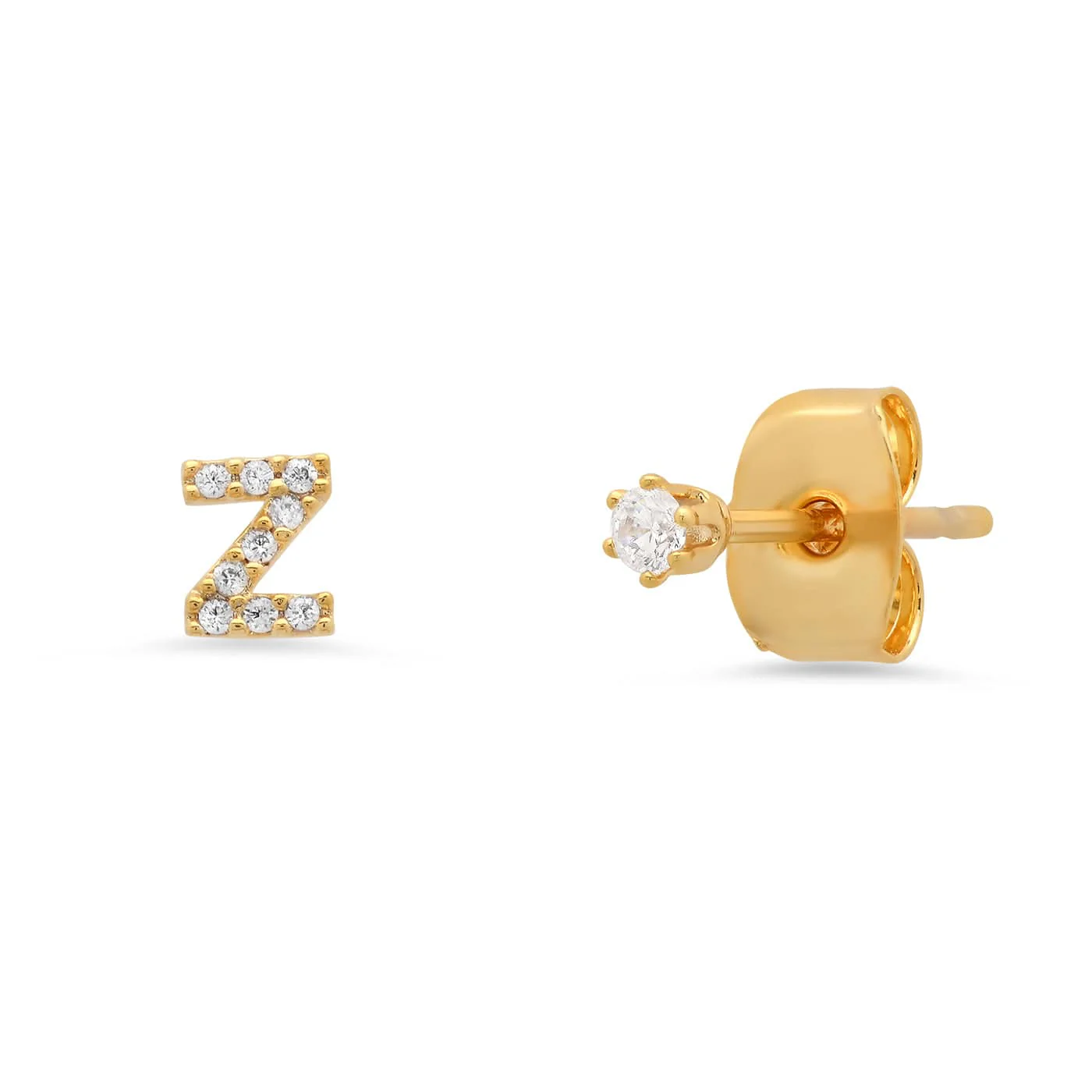 Pavé Initial Mismatched Earrings - Image 27