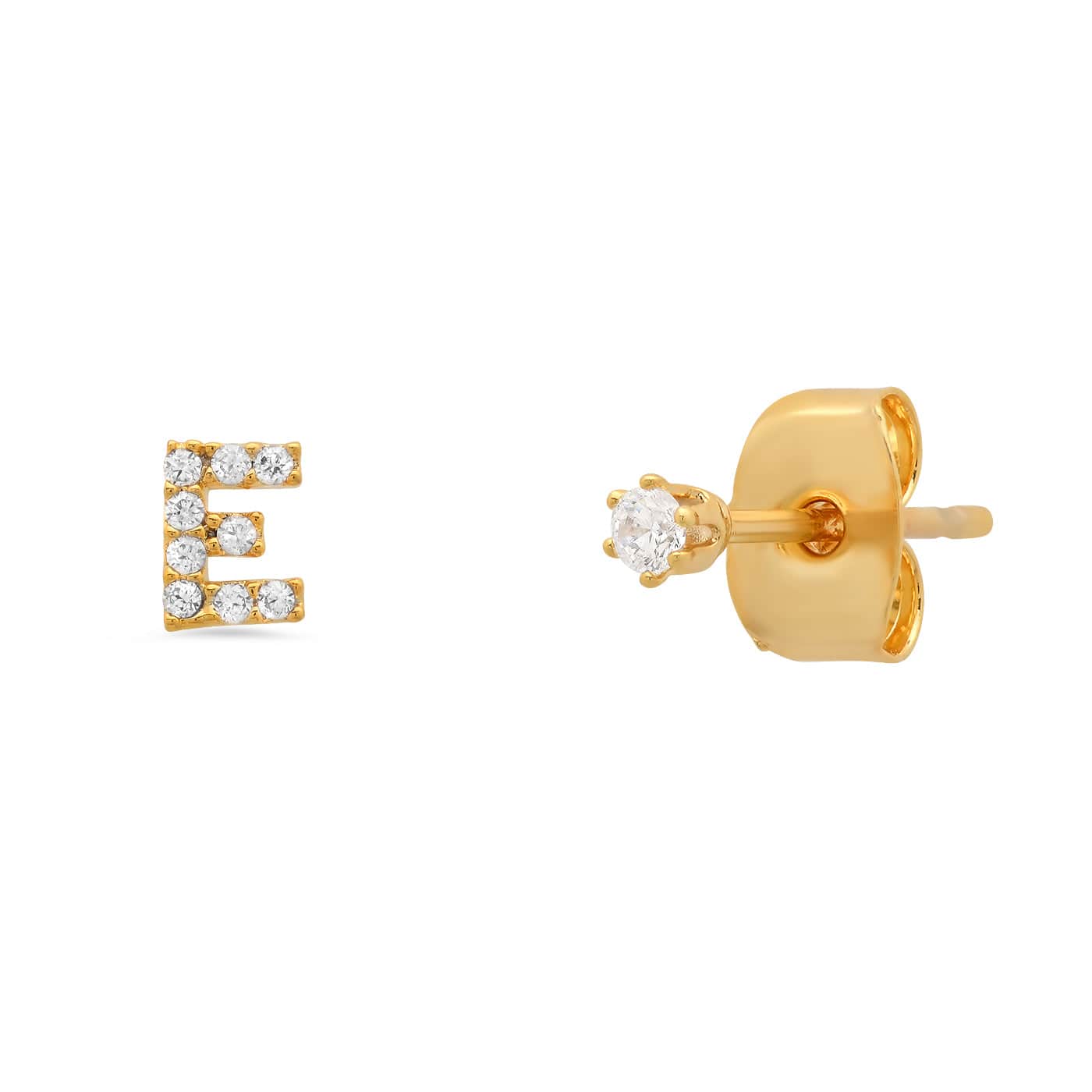 Pavé Initial Mismatched Earrings - Image 6