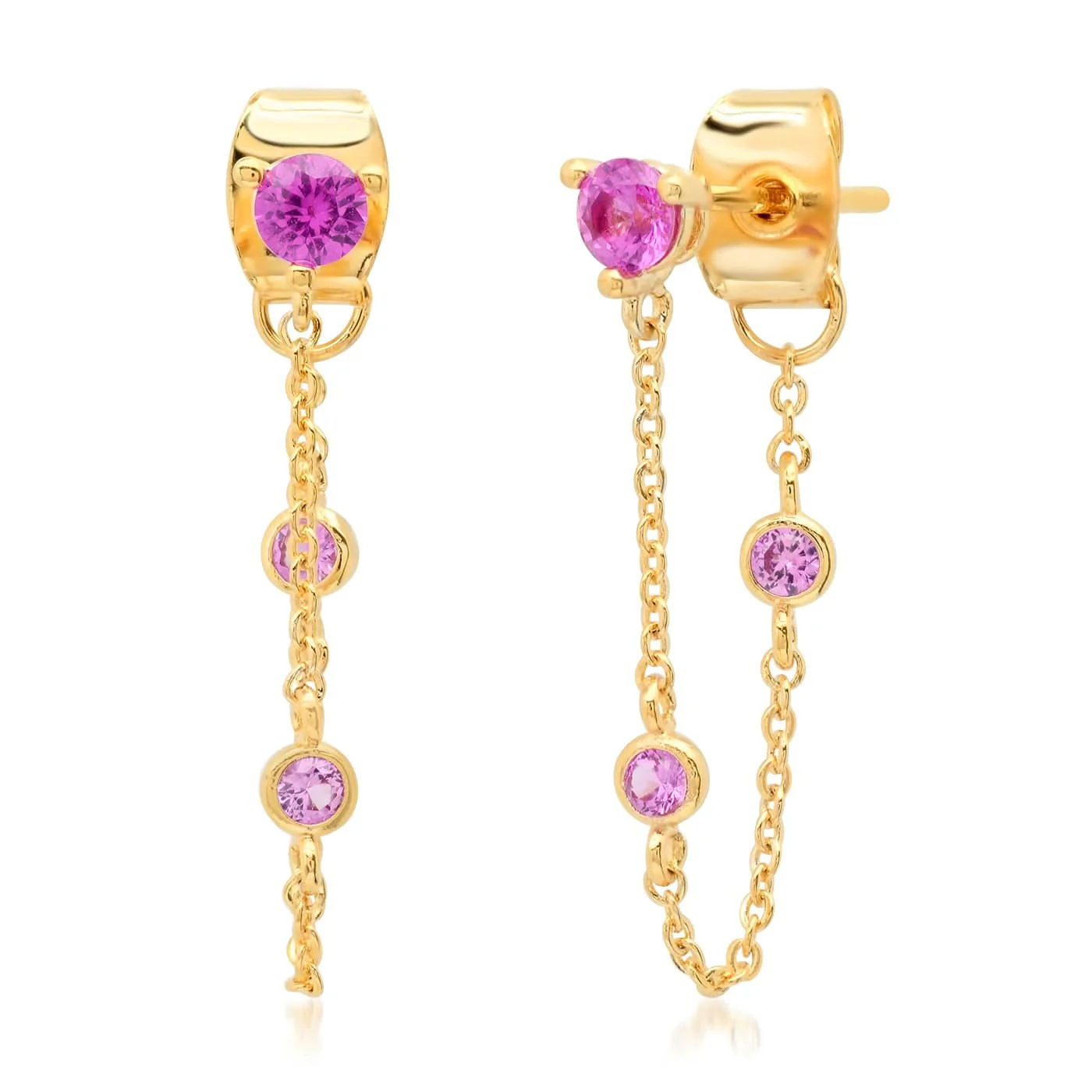 Draper Studs With CZ Chain - Image 3
