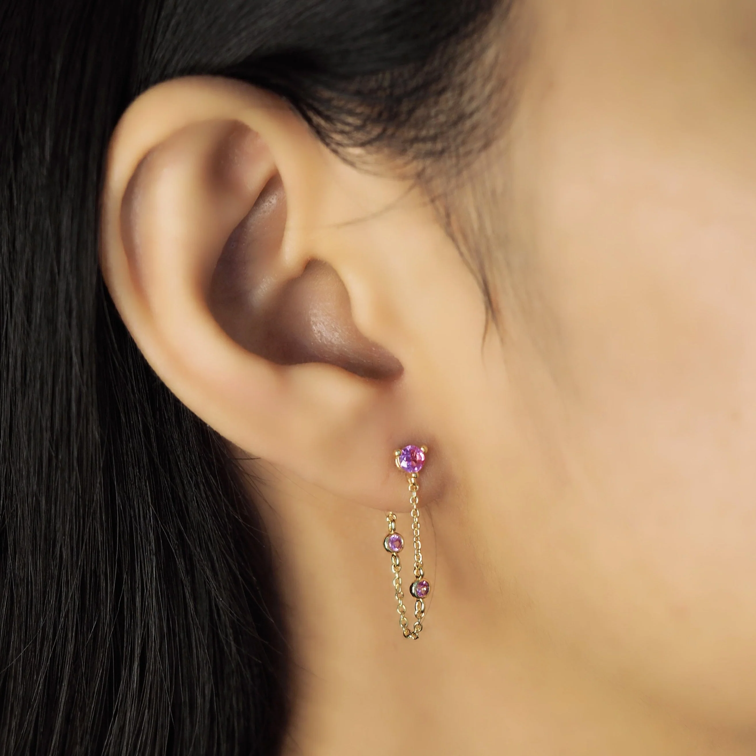 Draper Studs With CZ Chain - Image 4