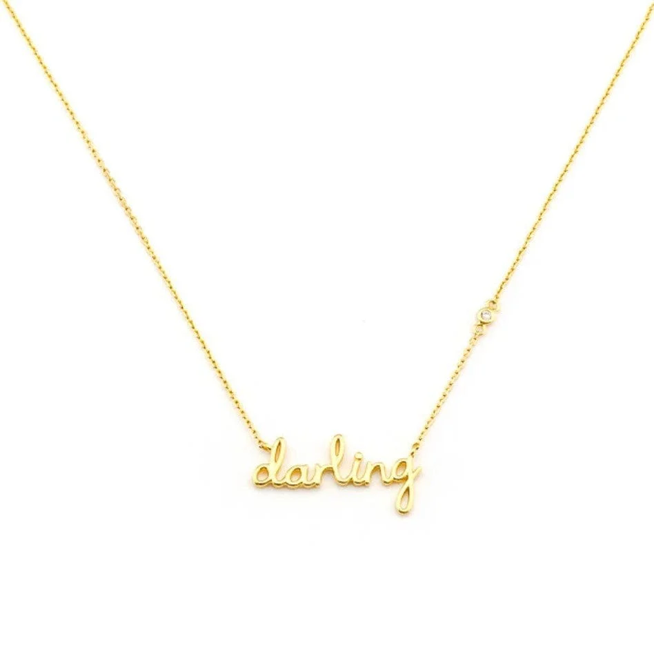 Darling Script Necklace - Image 2