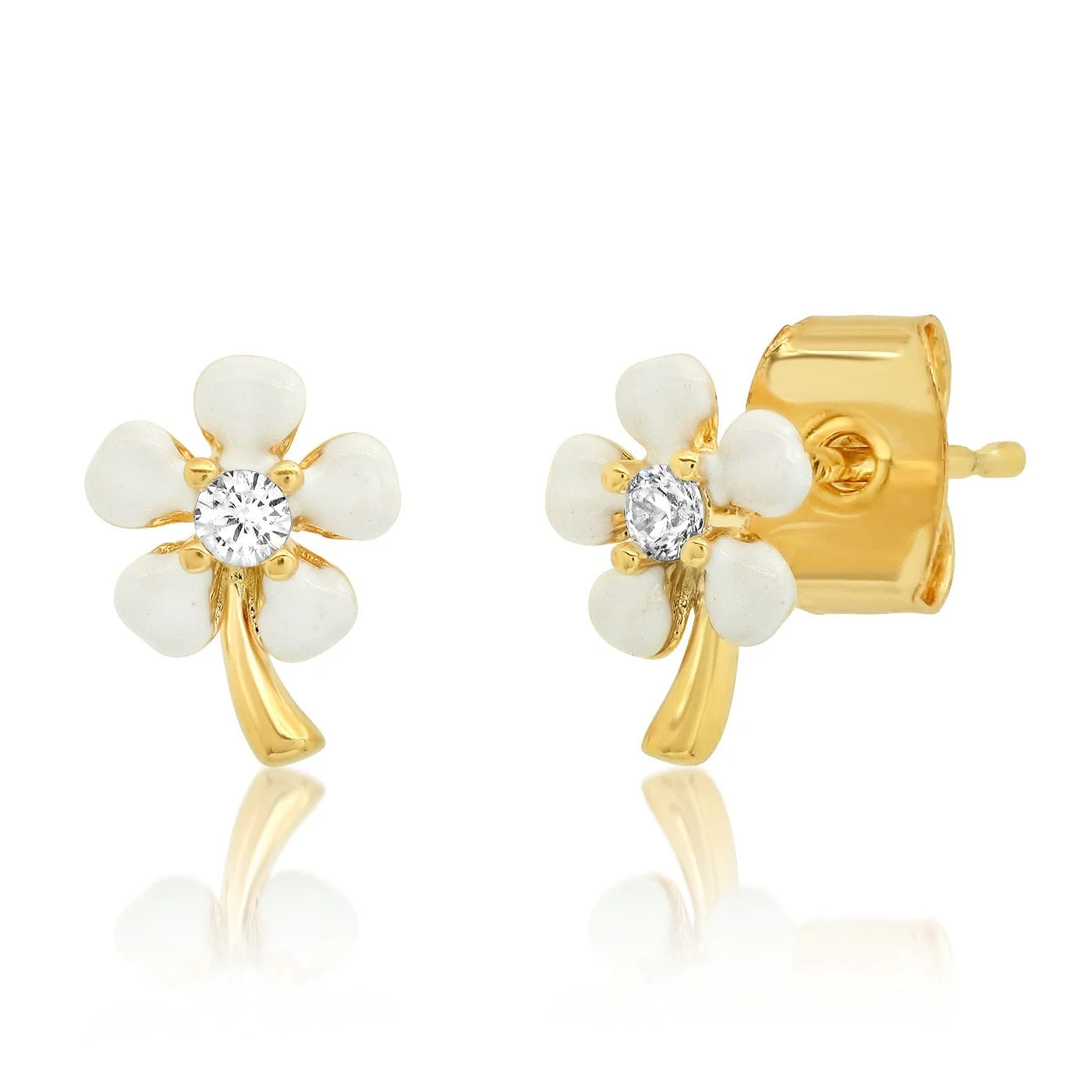 Flower Enameled Stud - Image 4