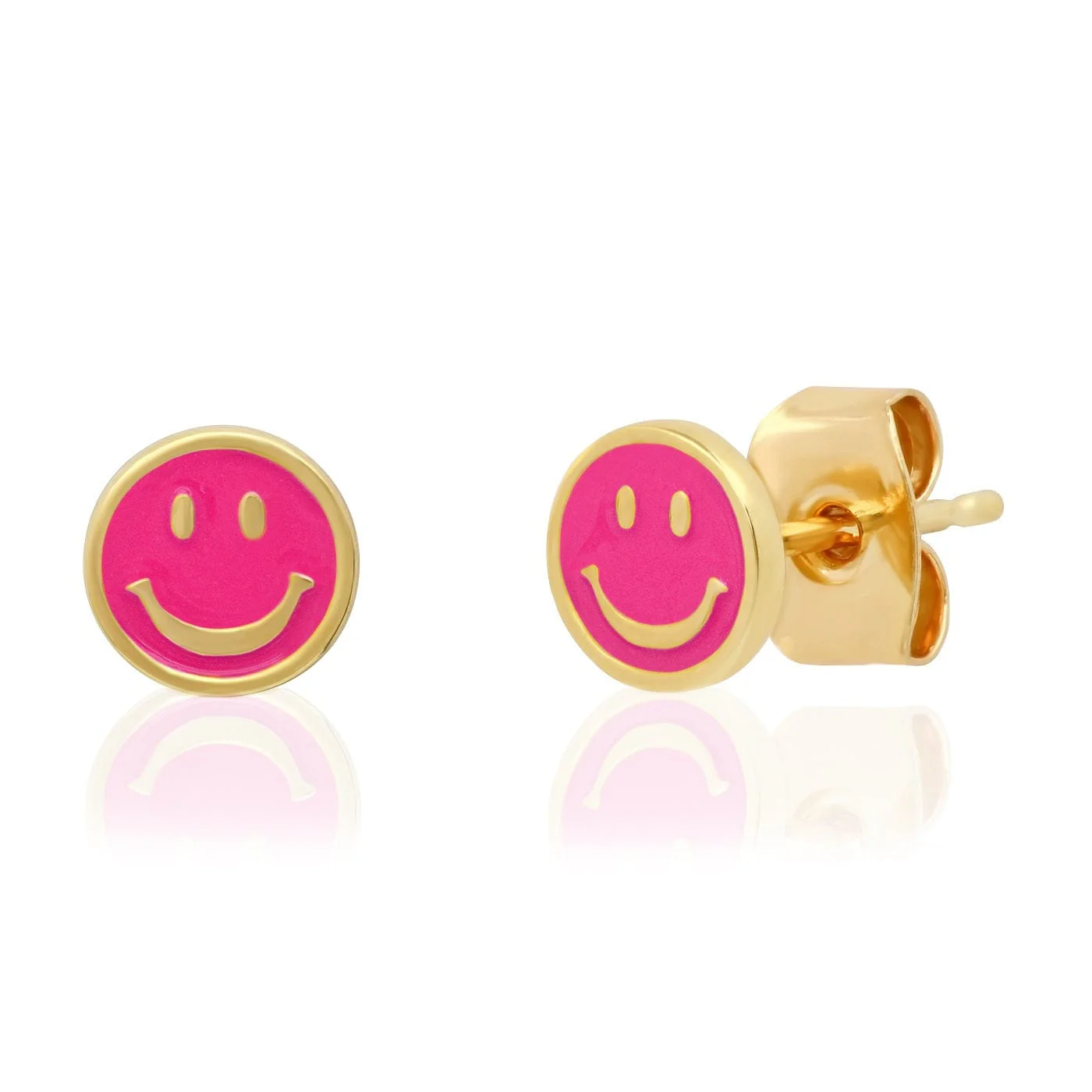 Enamel Smiley Face Studs - Image 2