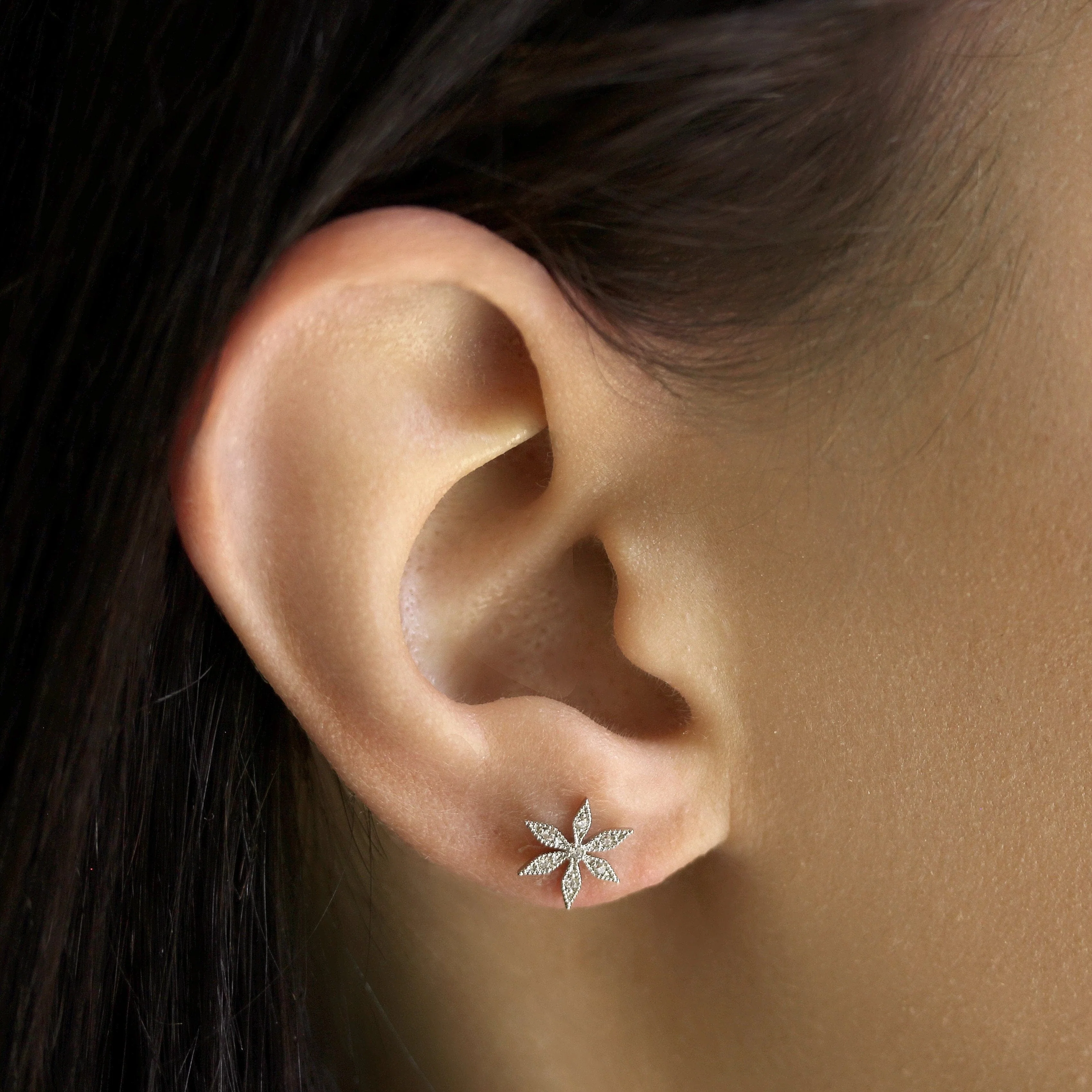 Flower Post Earring - Image 2