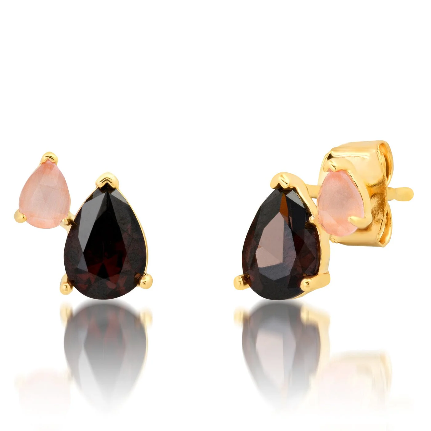 Gemma Pear Cluster Earrings - Image 4
