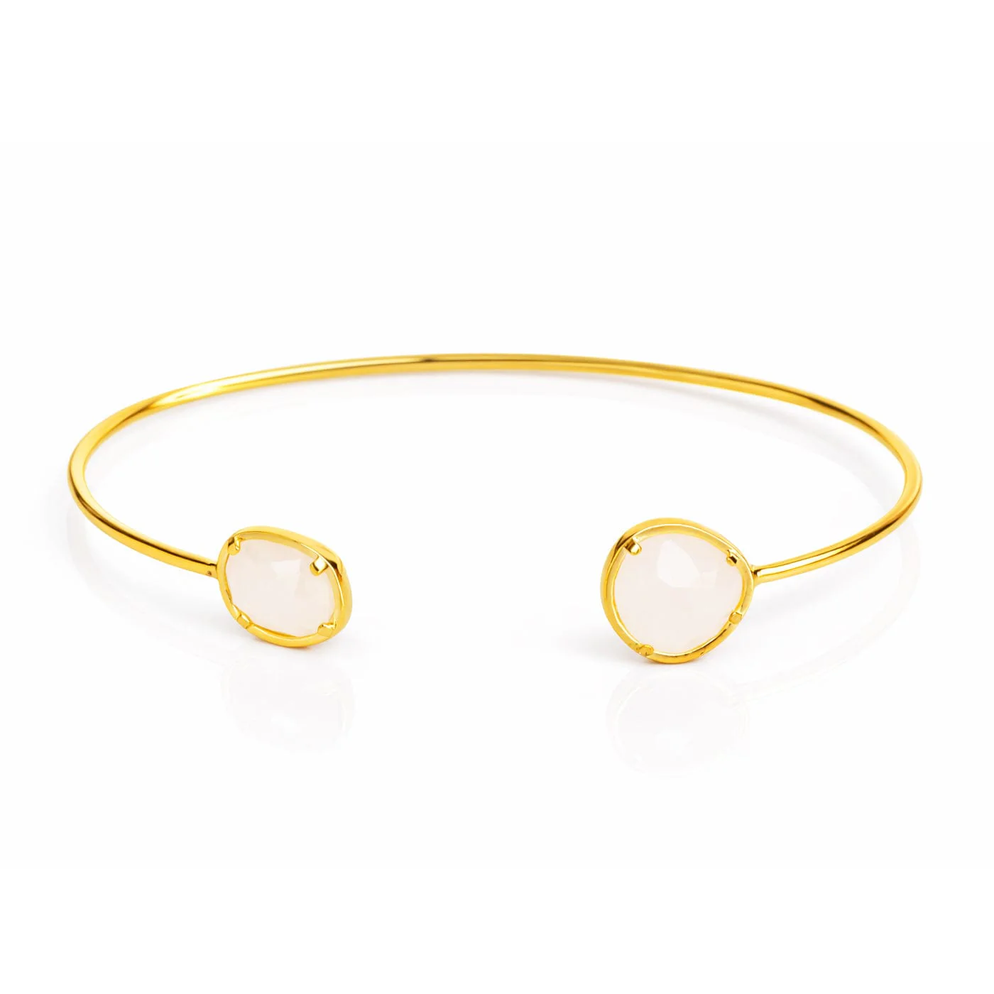 Asymmetrical Stone Cuff Bracelet - Image 10