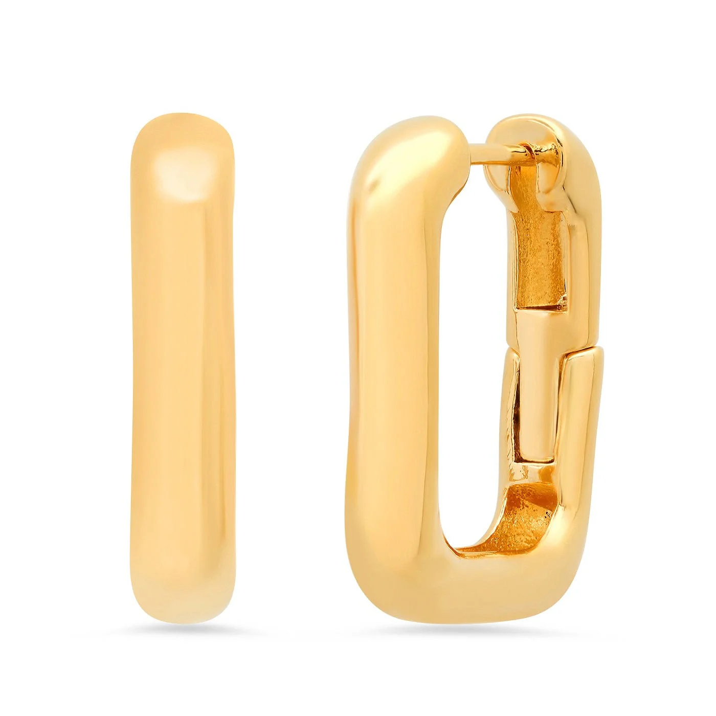 Gold Link Hoop