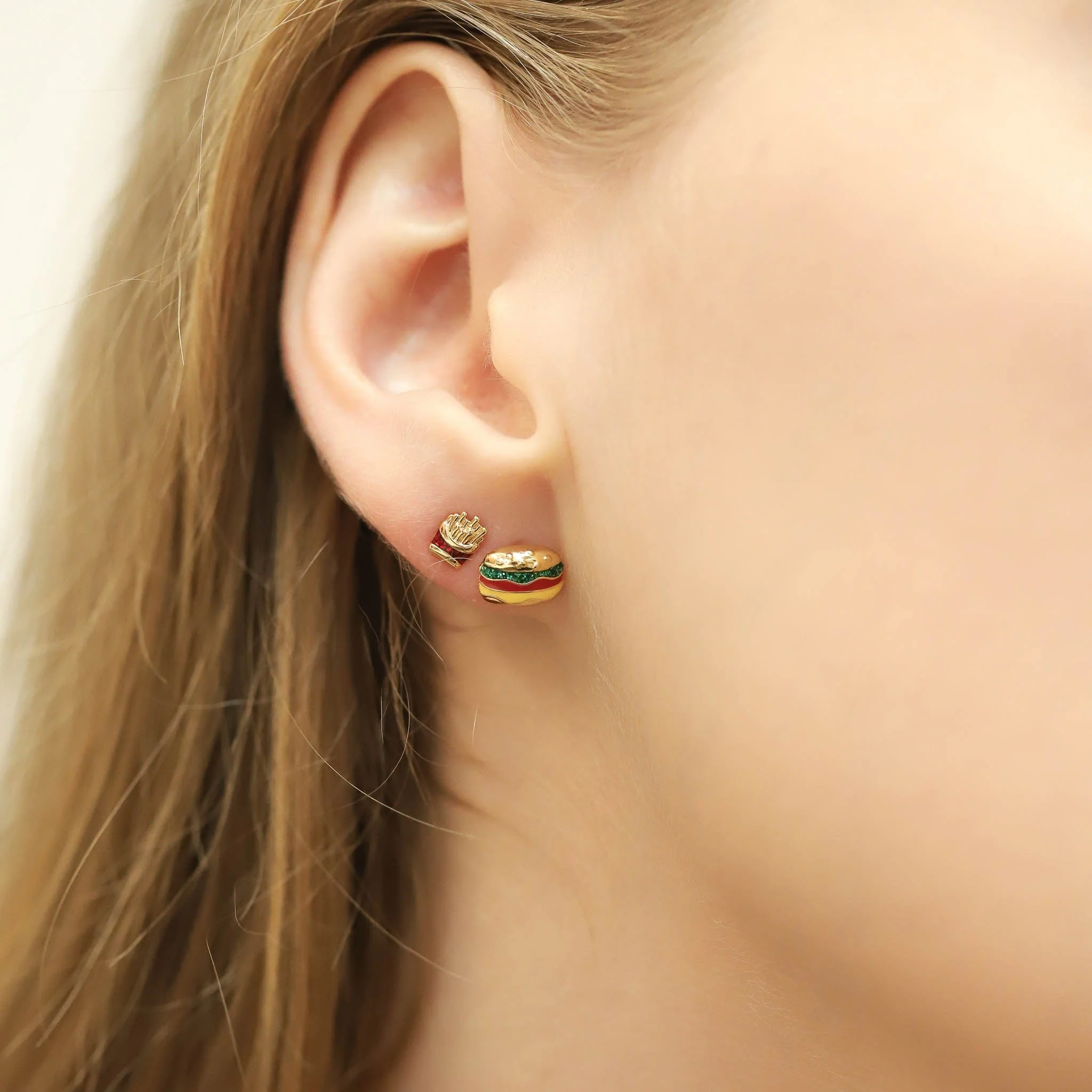 Hamburger and French Fry Studs - Image 2