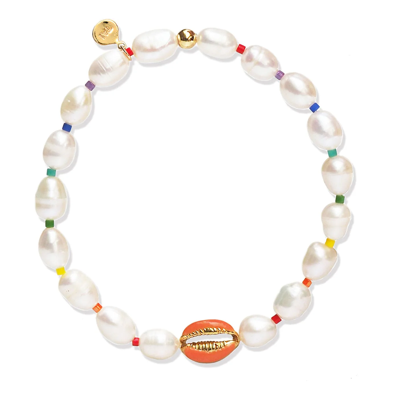 Pearl & Rainbow Shell Bracelet - Image 5