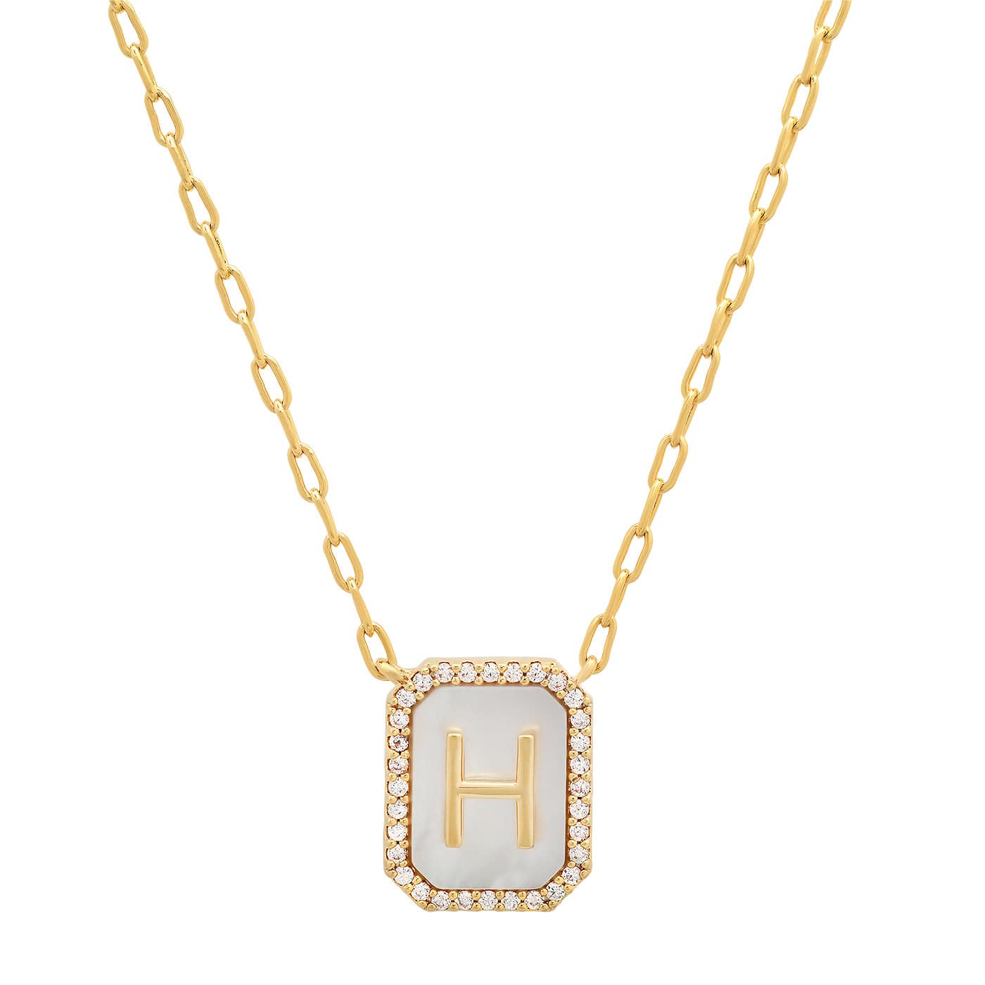 Mother Of Pearl Monogram Necklace - Image 10