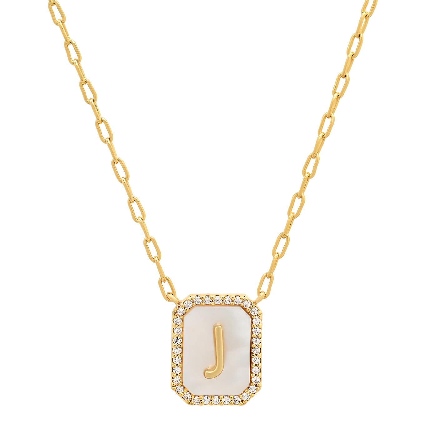 Mother Of Pearl Monogram Necklace - Image 12