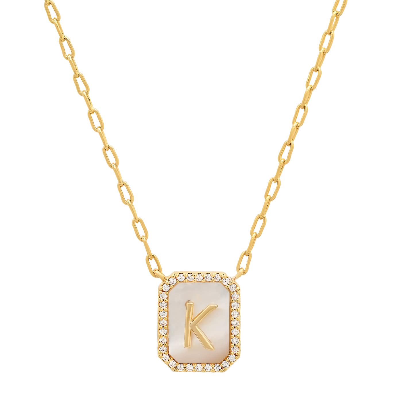Mother Of Pearl Monogram Necklace - Image 13
