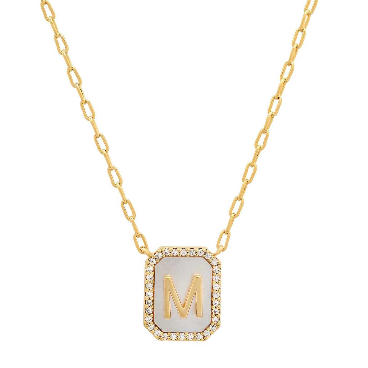 Mother Of Pearl Monogram Necklace - Image 15