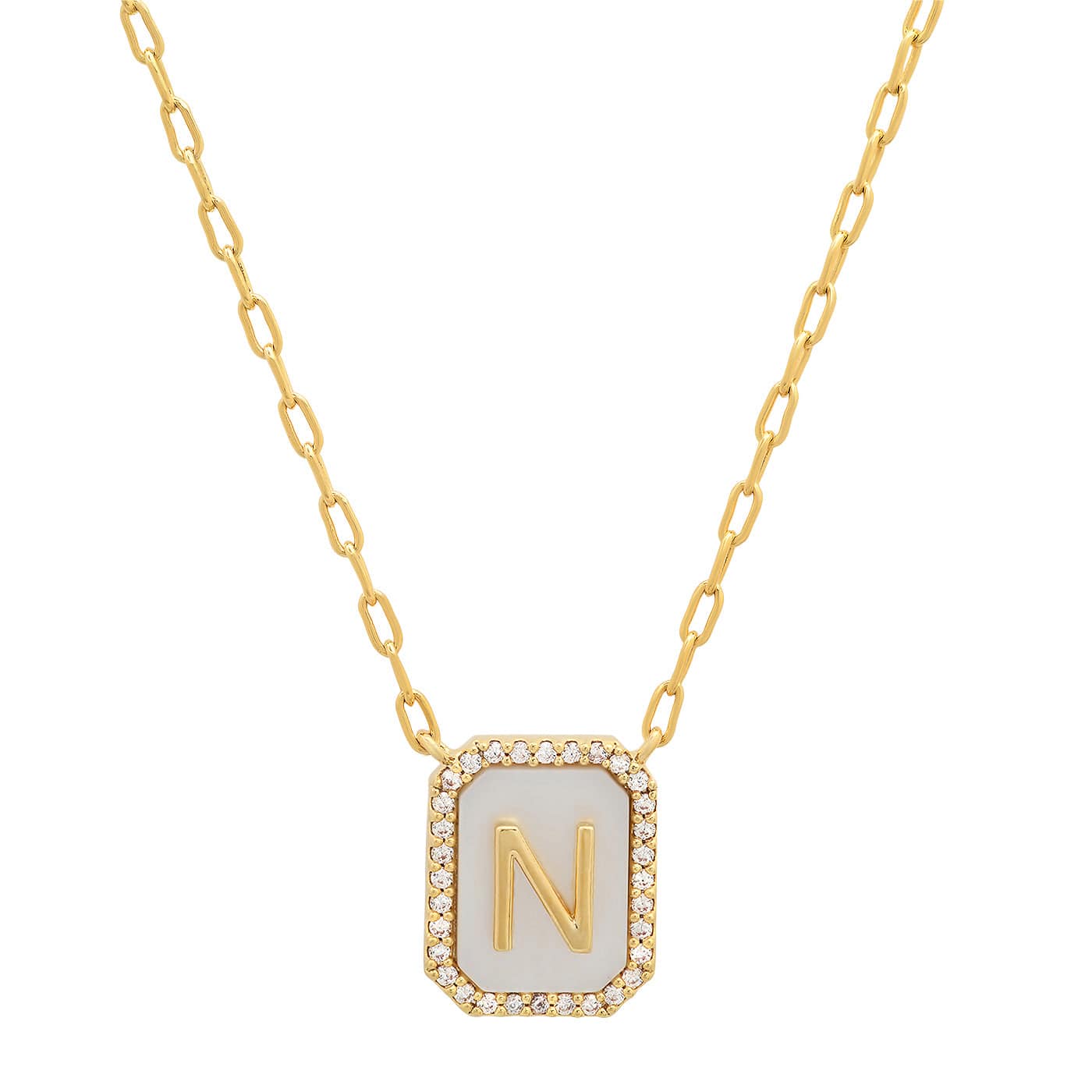 Mother Of Pearl Monogram Necklace - Image 16
