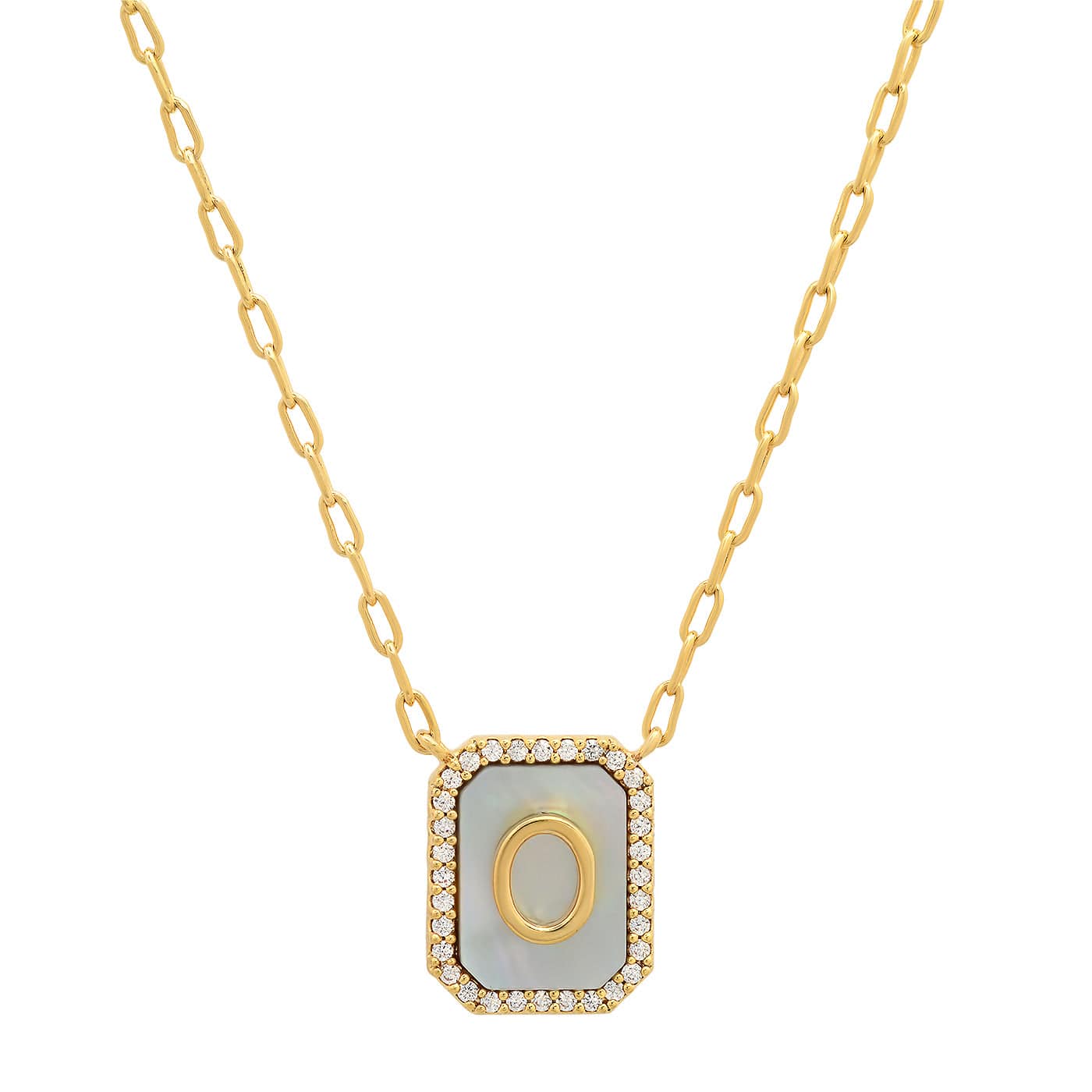 Mother Of Pearl Monogram Necklace - Image 17
