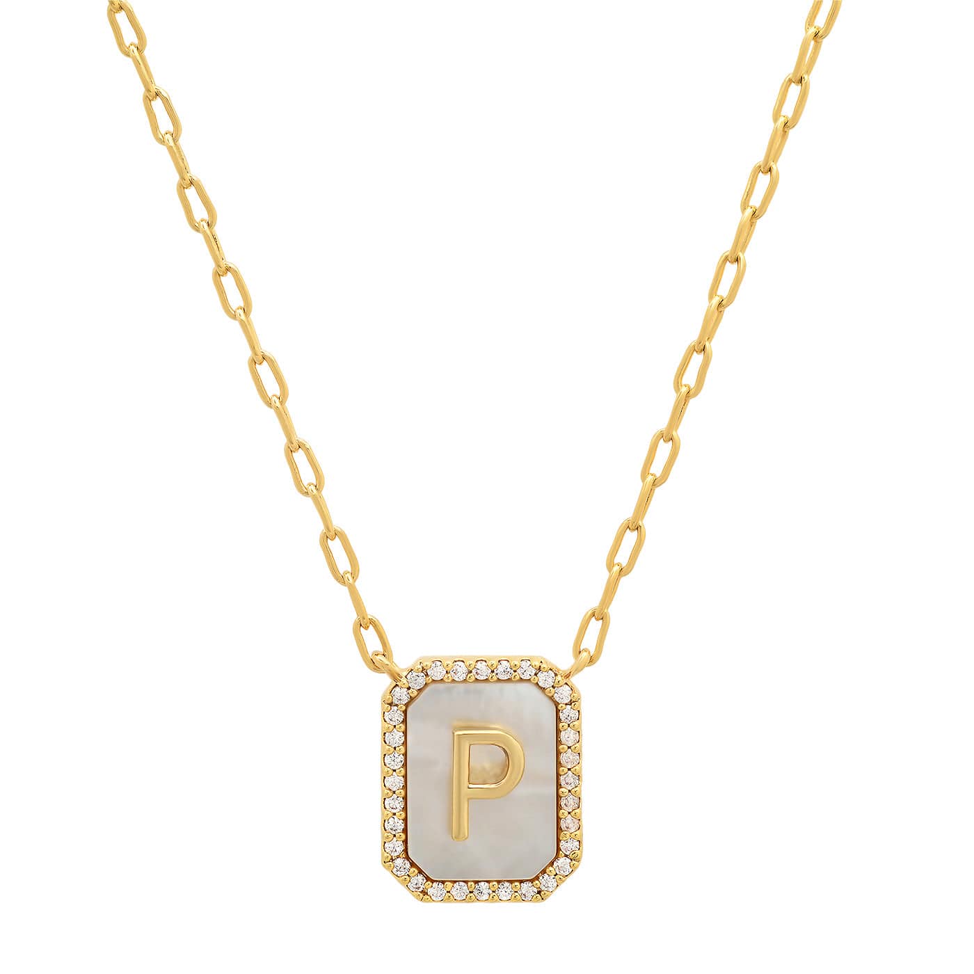 Mother Of Pearl Monogram Necklace - Image 18