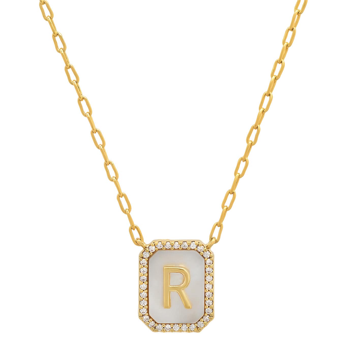 Mother Of Pearl Monogram Necklace - Image 20
