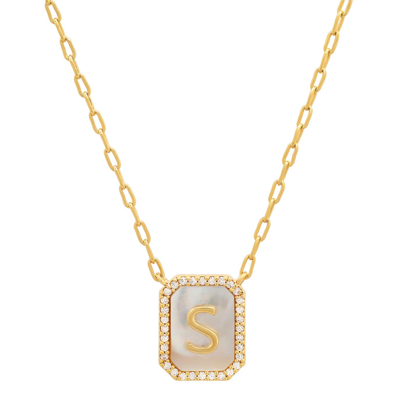 Mother Of Pearl Monogram Necklace - Image 21