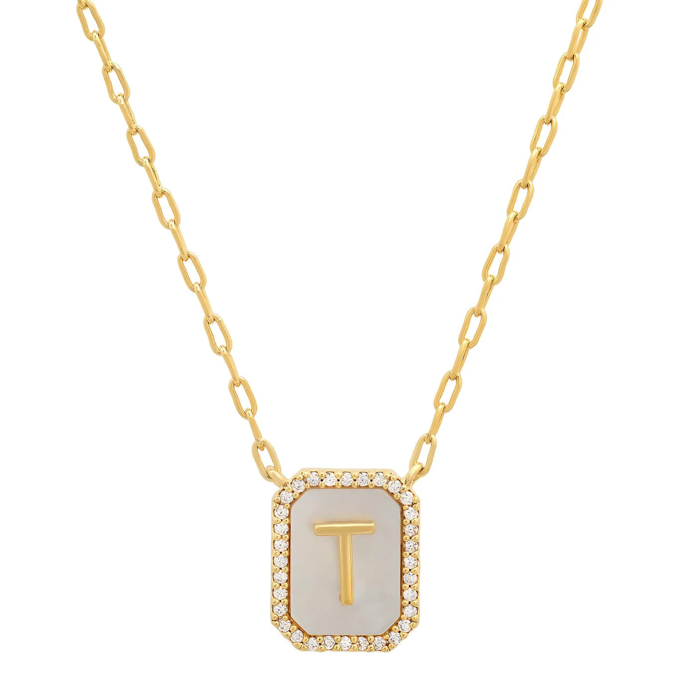 Mother Of Pearl Monogram Necklace - Image 22