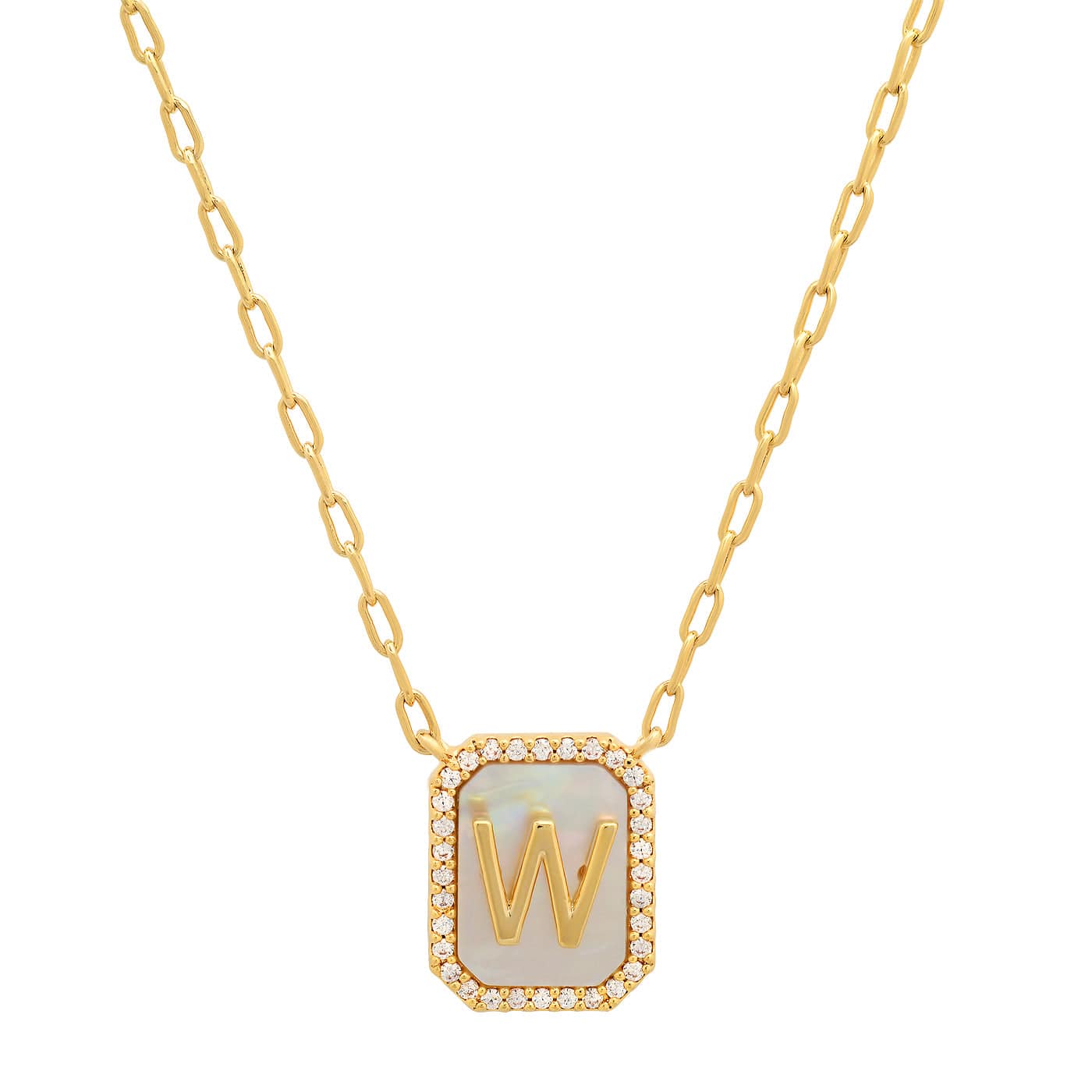 Mother Of Pearl Monogram Necklace - Image 25