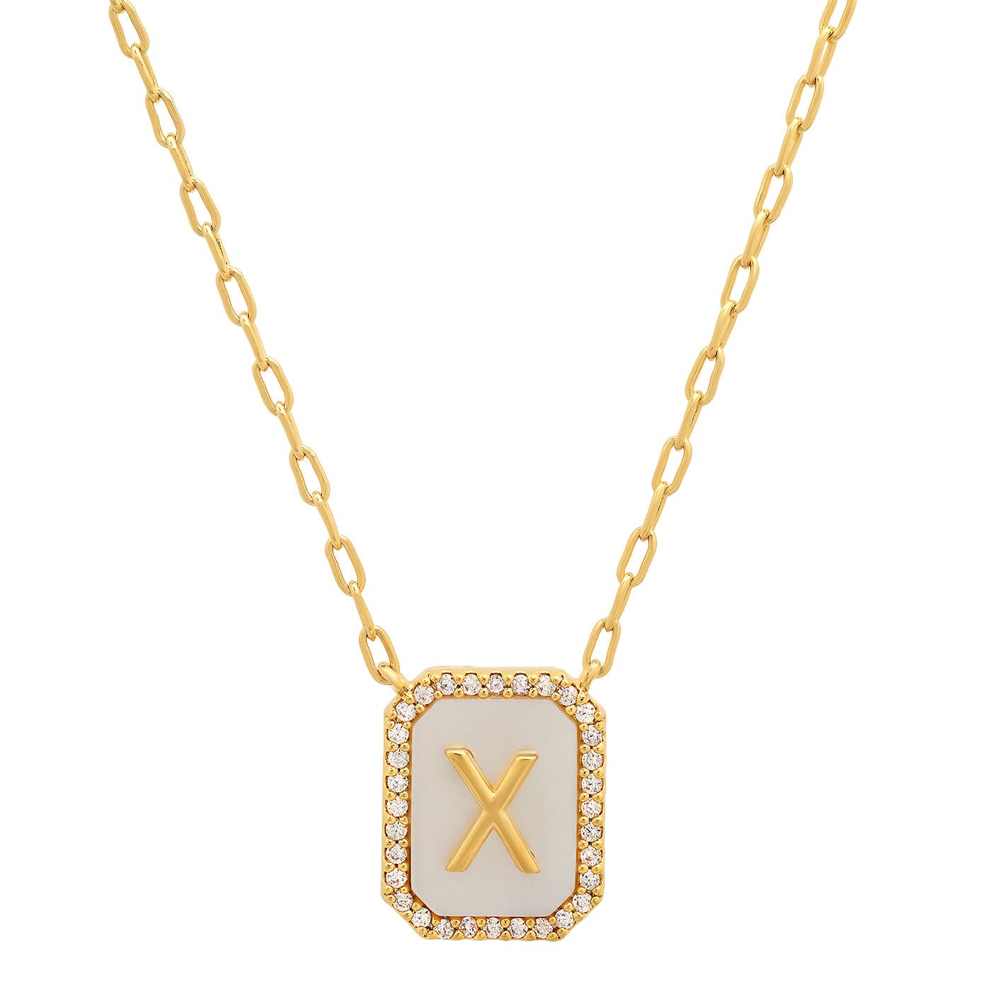 Mother Of Pearl Monogram Necklace - Image 26