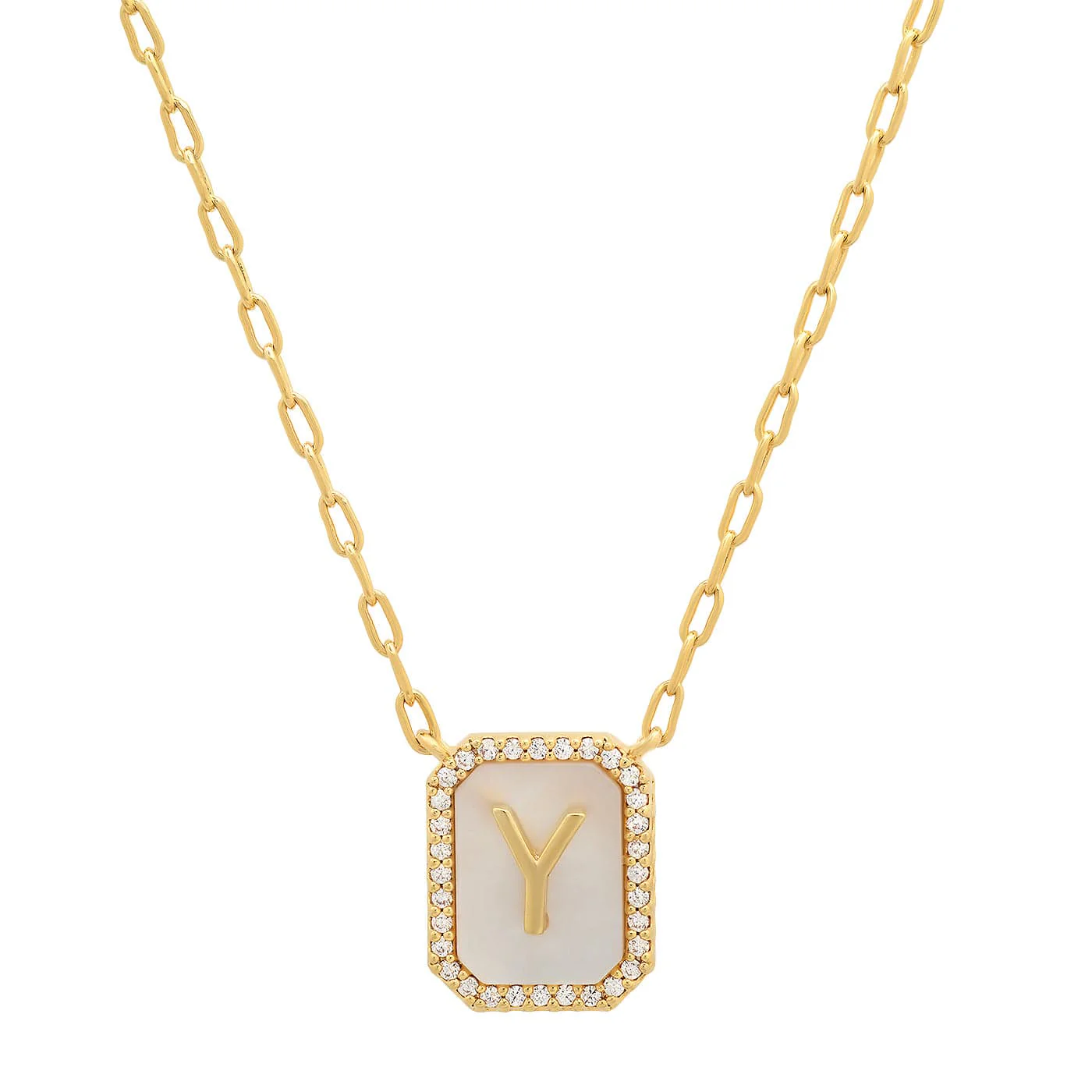 Mother Of Pearl Monogram Necklace - Image 27