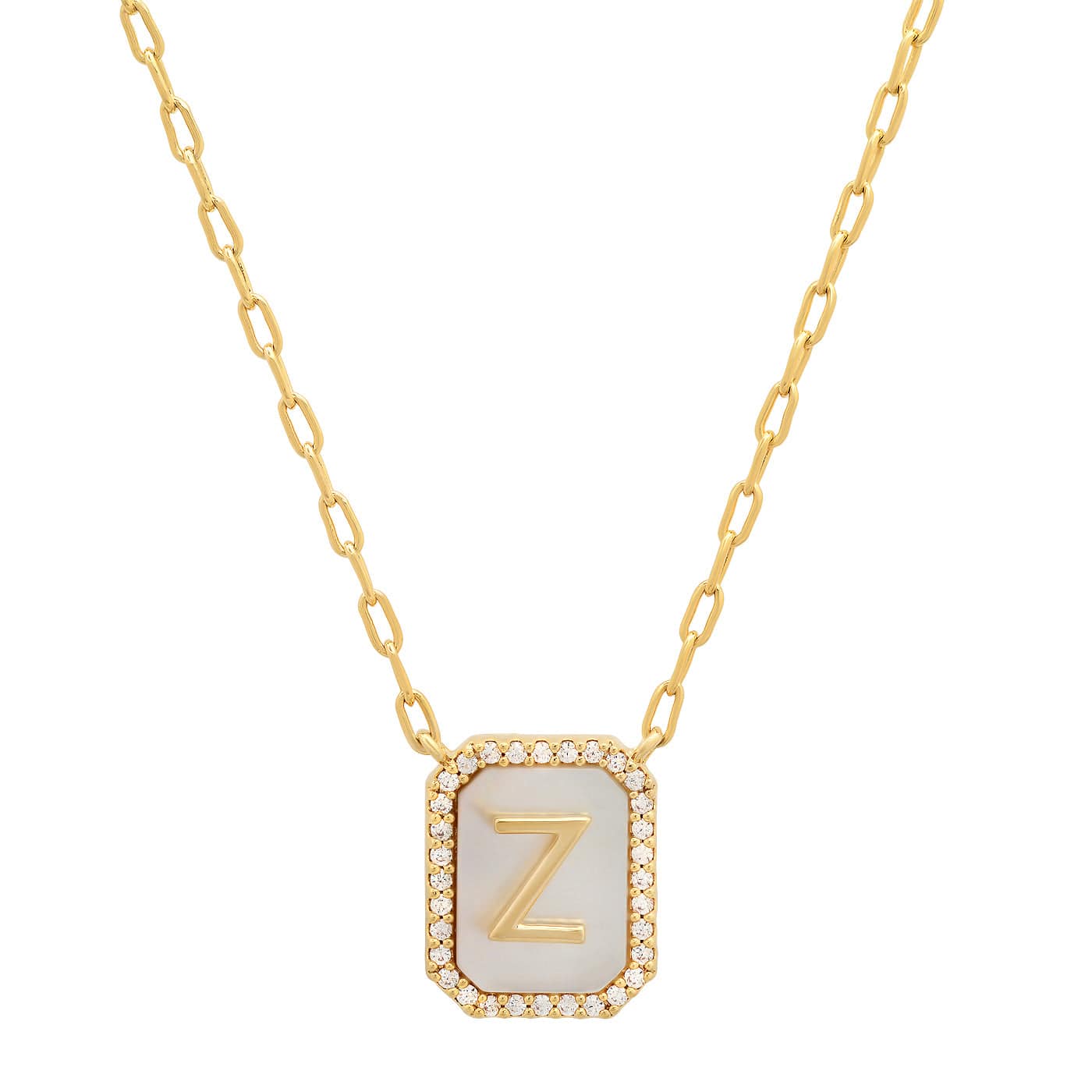 Mother Of Pearl Monogram Necklace - Image 28