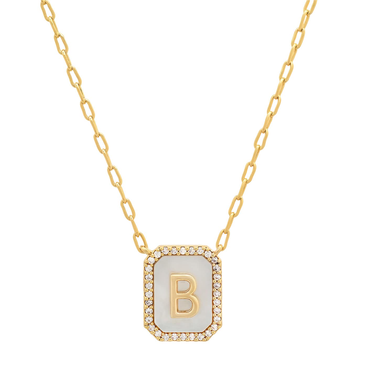 Mother Of Pearl Monogram Necklace - Image 3