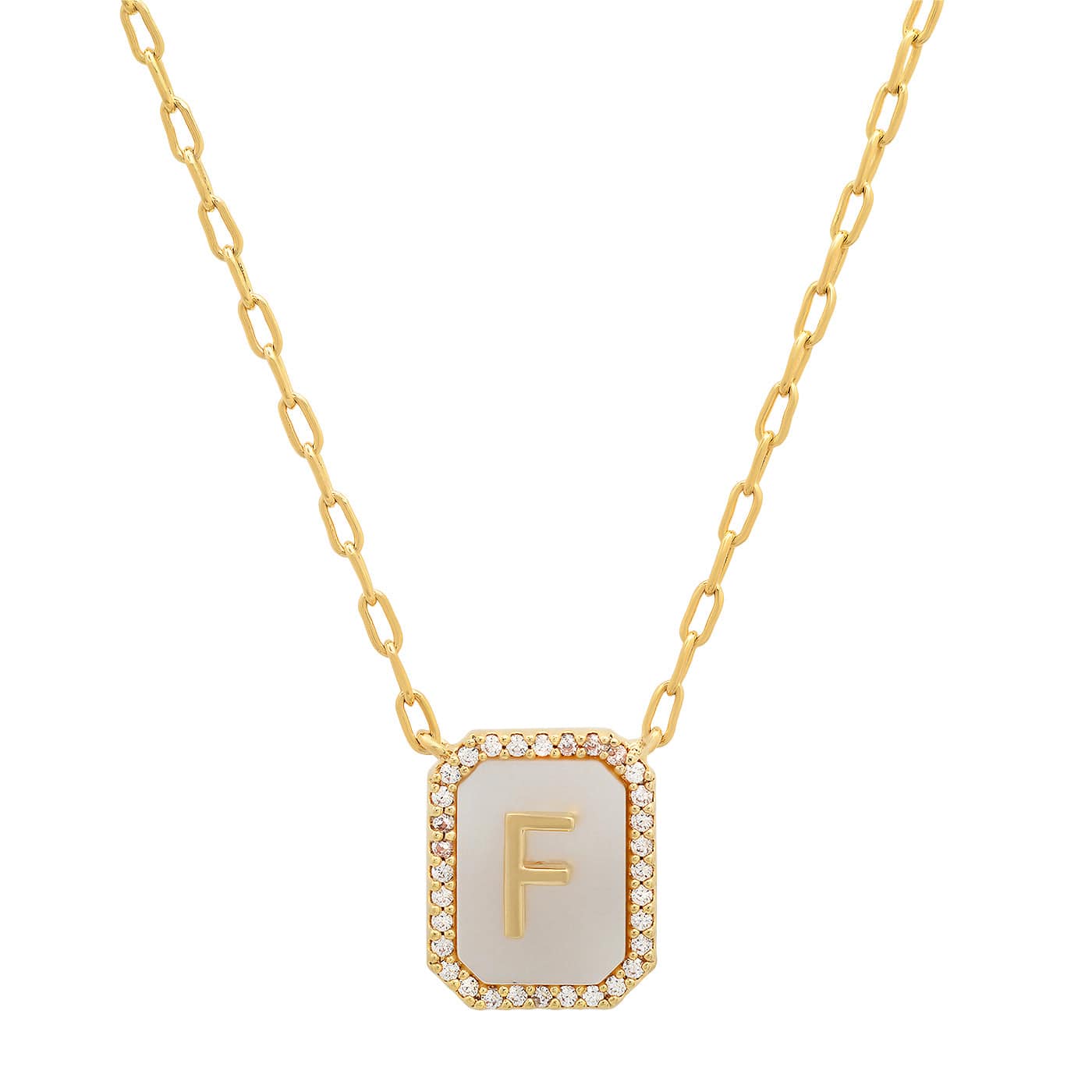 Mother Of Pearl Monogram Necklace - Image 8