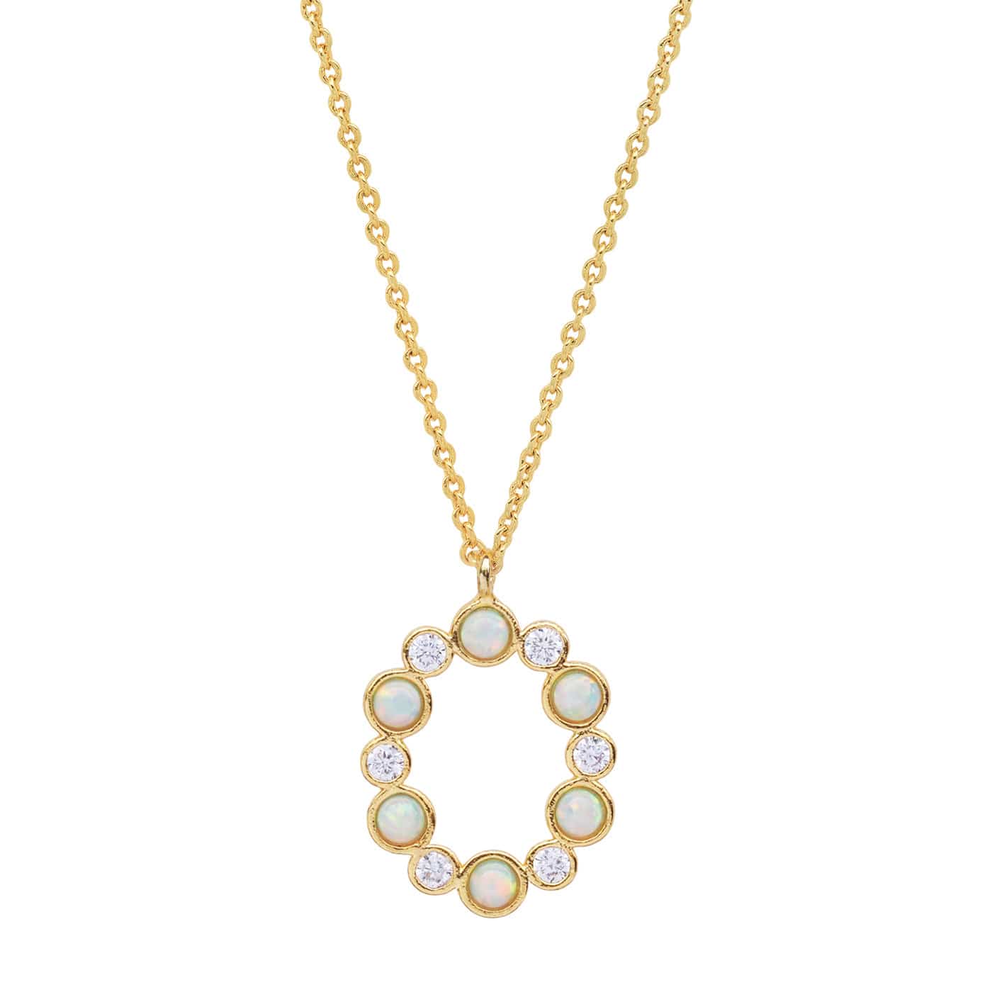 Opal Glow Monogram Necklace - Image 17