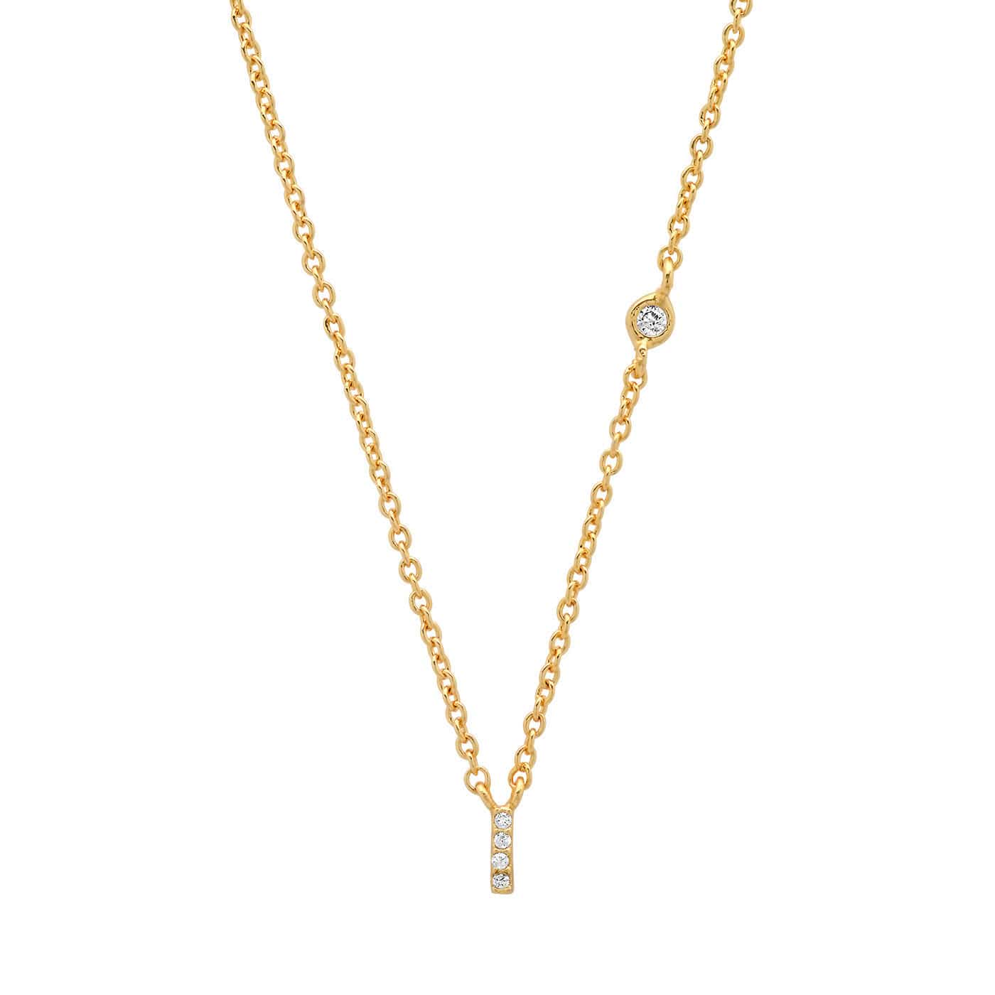 CZ Initial Necklace - Image 11