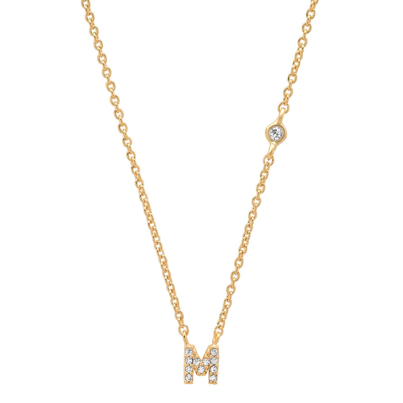 CZ Initial Necklace - Image 15