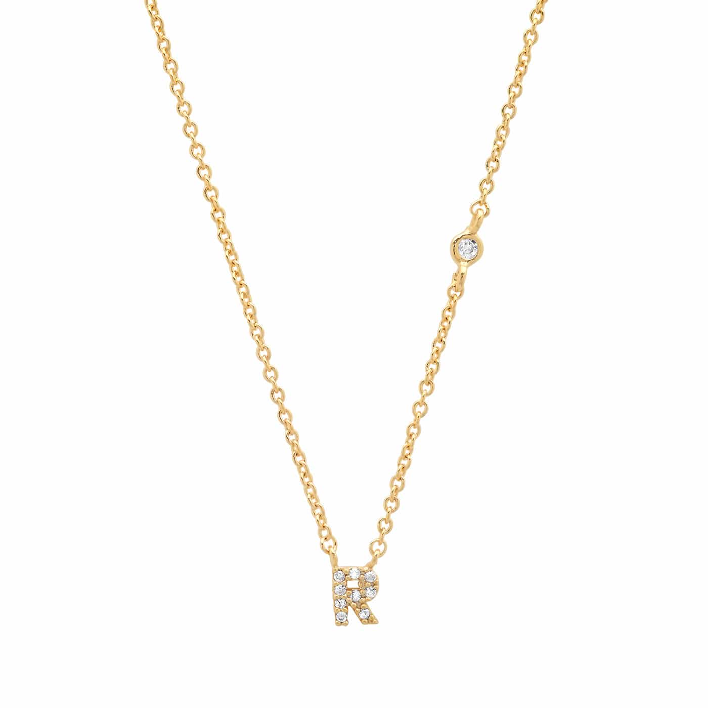 CZ Initial Necklace - Image 20