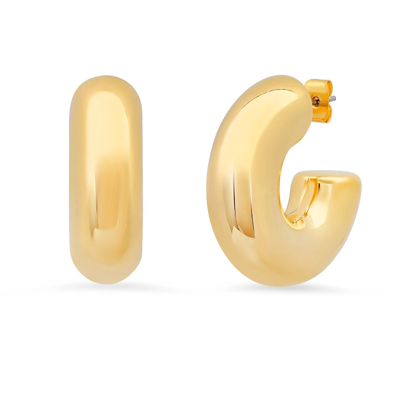 Classic Puffy Hoops | 30mm