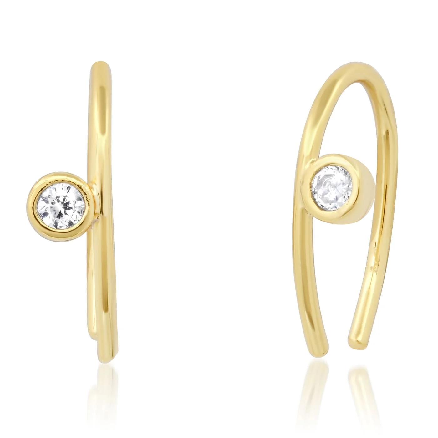 Open Arc CZ Studs
